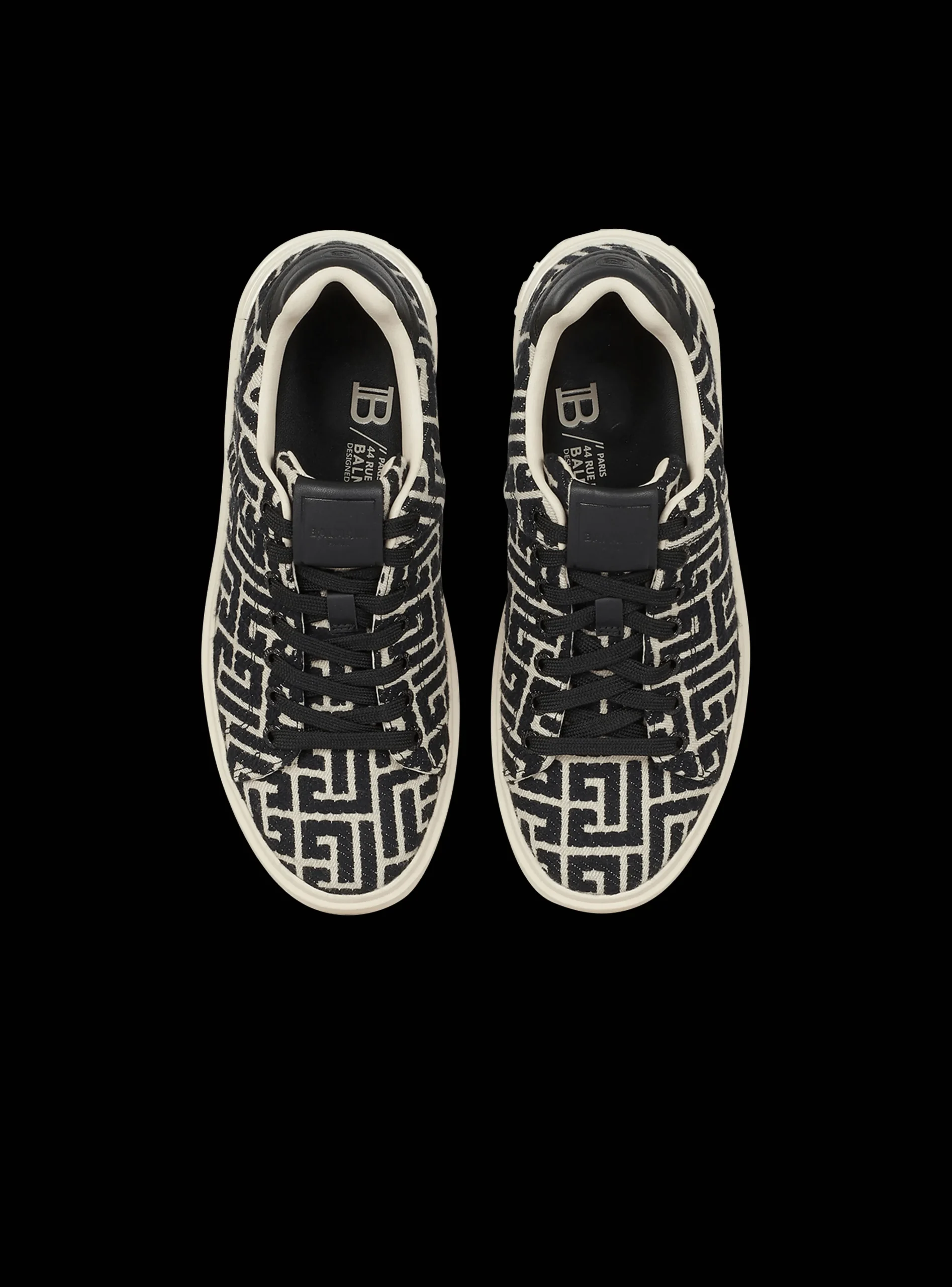 B-Court Trainers With Jacquard Monogram-Balmain Discount
