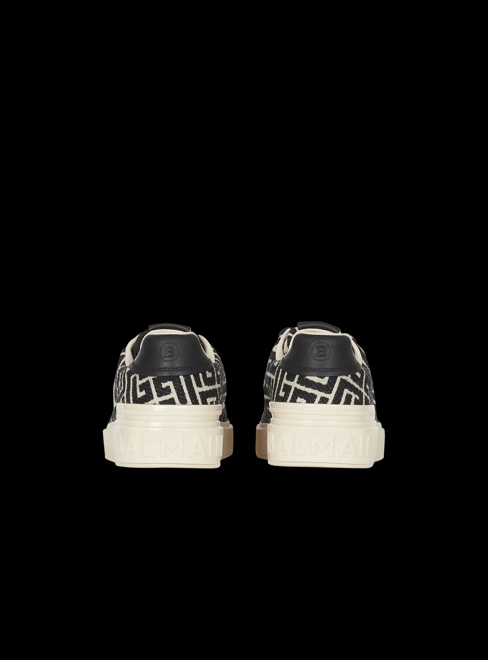 B-Court Trainers With Jacquard Monogram-Balmain Discount