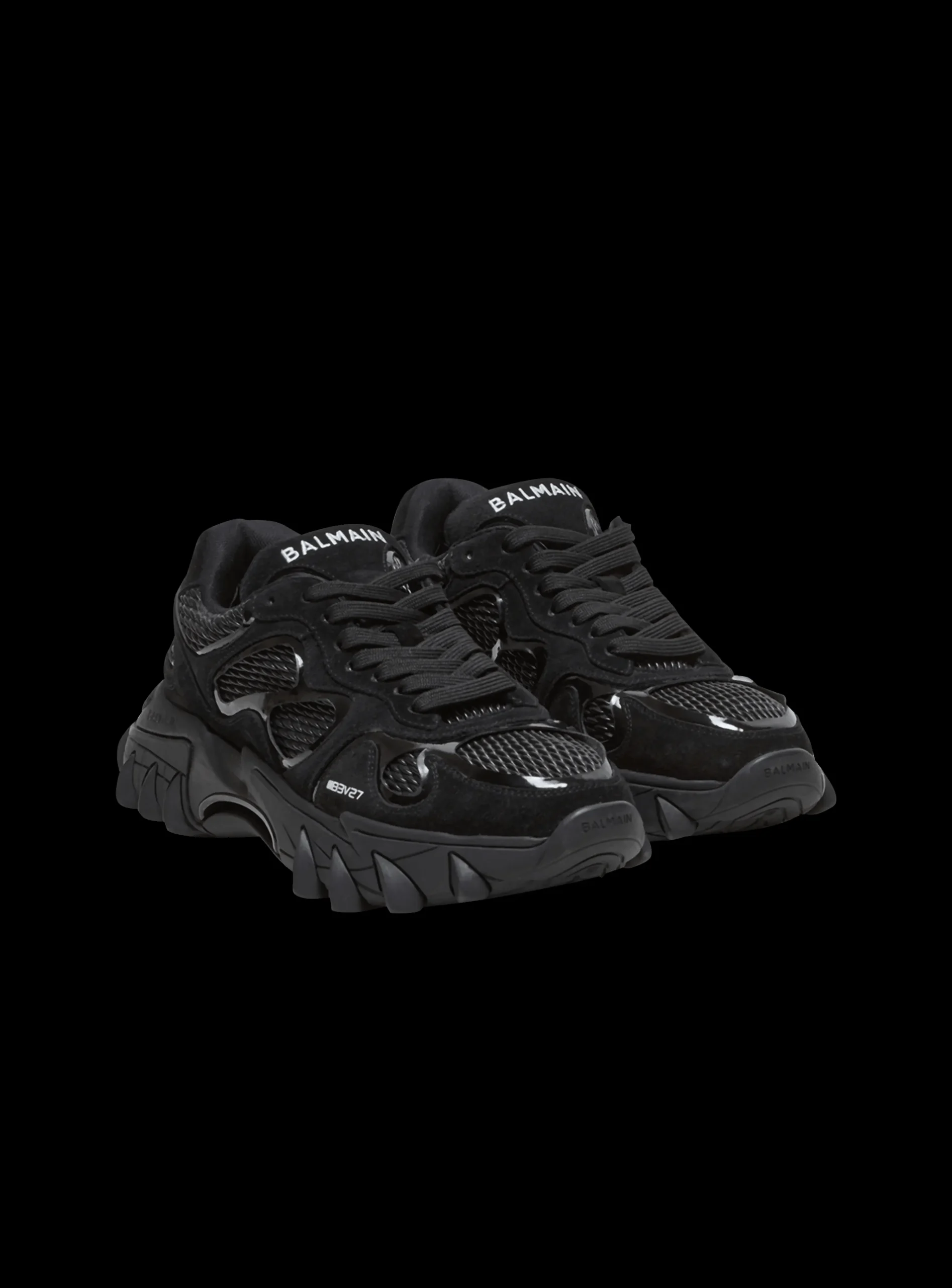 B-Court Trainers With Jacquard Monogram-Balmain Online