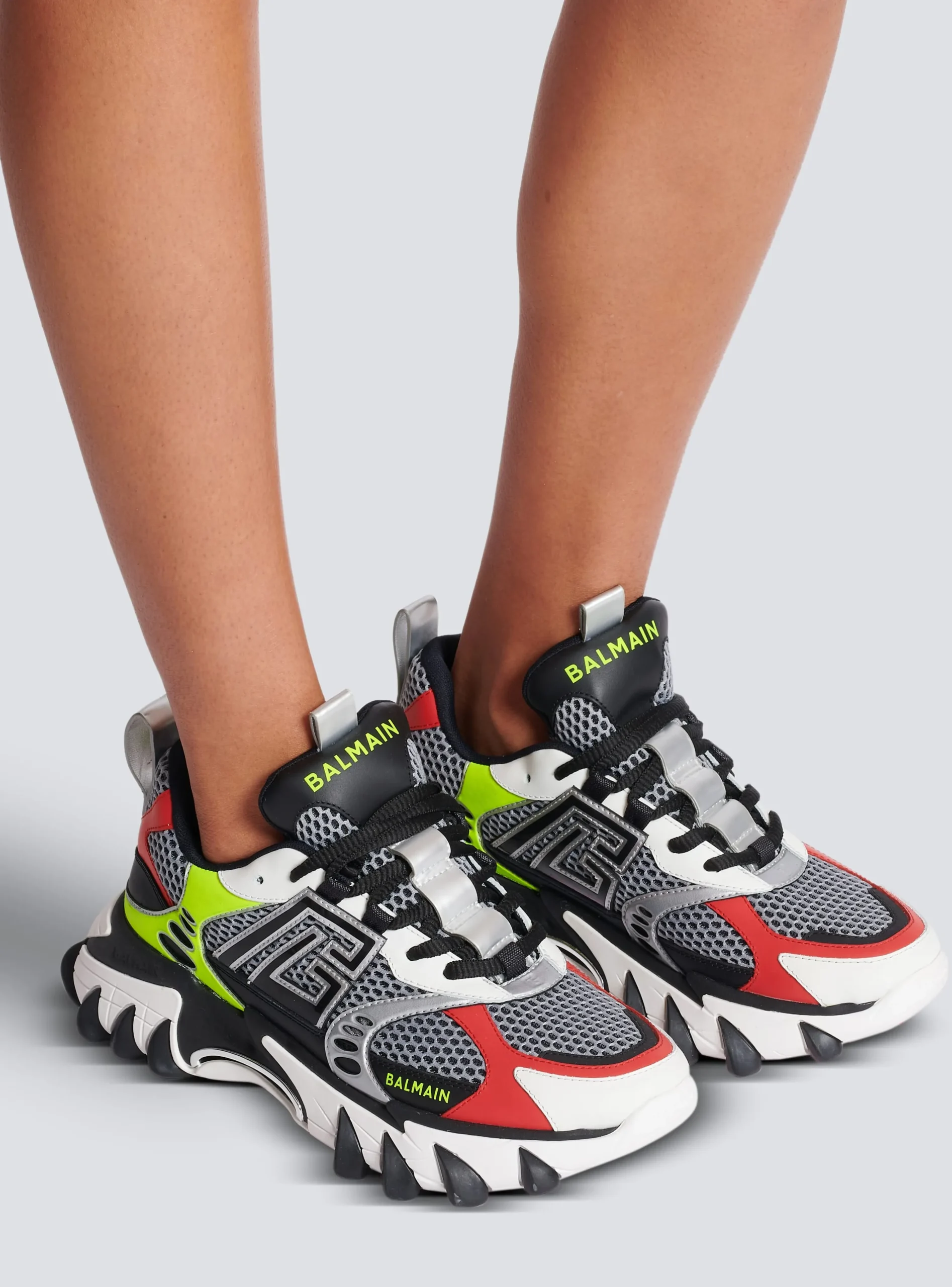 B-East PB Trainers In Technical Materials And Mesh-Balmain Cheap
