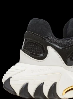 B-East Trainers In Leather, Suede And Mesh-Balmain Hot