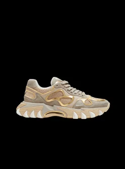 B-East Trainers In Leather, Suede And Mesh-Balmain Fashion
