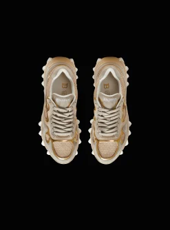 B-East Trainers In Leather, Suede And Mesh-Balmain Fashion