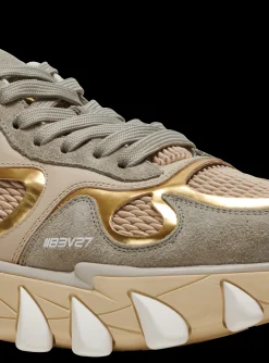 B-East Trainers In Leather, Suede And Mesh-Balmain Fashion