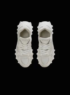 B-East Trainers In Leather, Suede And Mesh-Balmain Shop