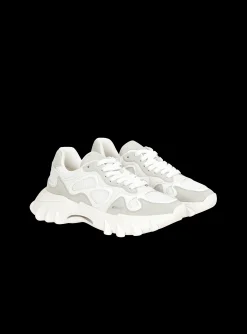 B-East Trainers In Leather, Suede And Mesh-Balmain Outlet