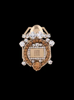 Beetle Brooch Set With Crystals-Balmain Outlet