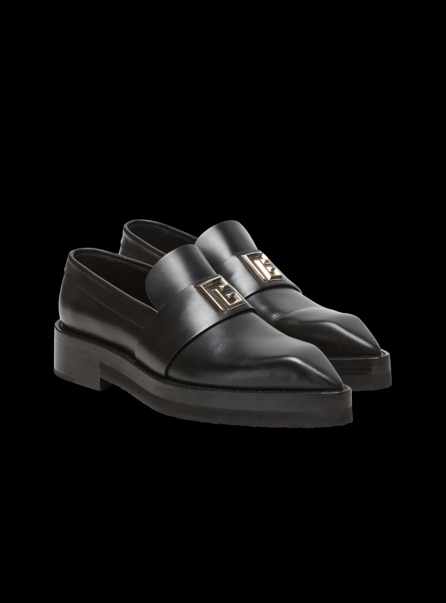 Ben Smooth Leather Loafers-Balmain Outlet