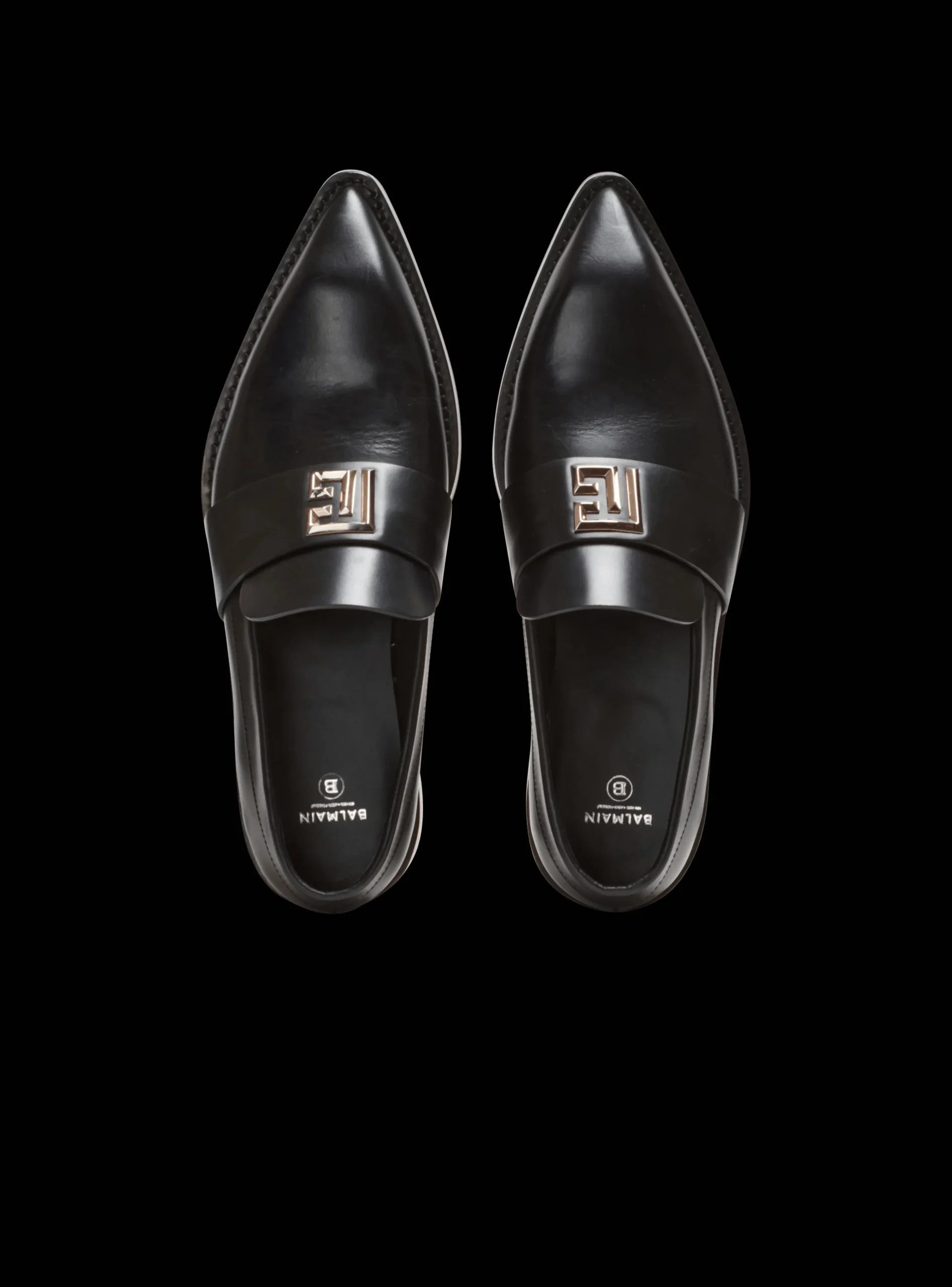 Ben Smooth Leather Loafers-Balmain Outlet