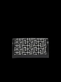 Bicolor Jacquard 1945 Wallet With Chain-Balmain Shop
