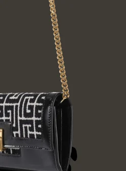 Bicolor Jacquard 1945 Wallet With Chain-Balmain Shop