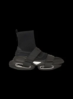Neoprene And Knit B-Bold High-top Sneakers With Straps-Balmain Clearance