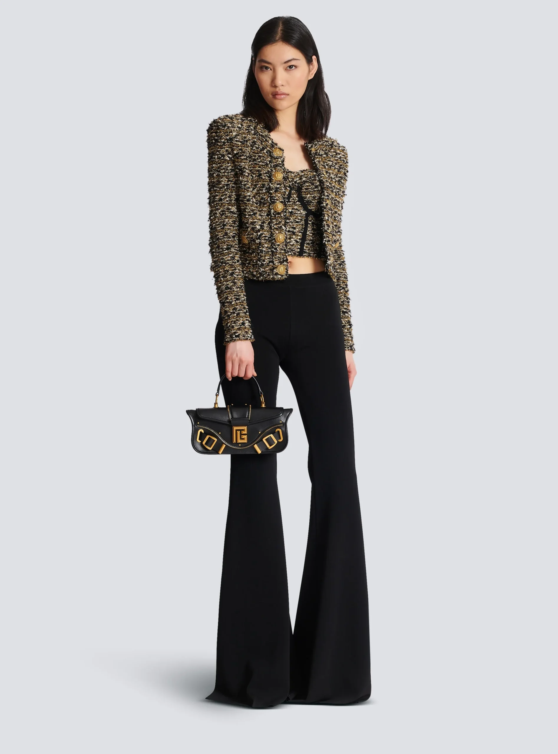 Blaze Clutch Bag In Smooth Leather-Balmain Outlet