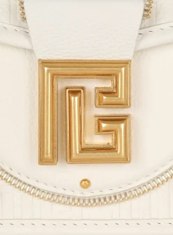 Blaze Grained Leather Clutch Bag-Balmain Fashion