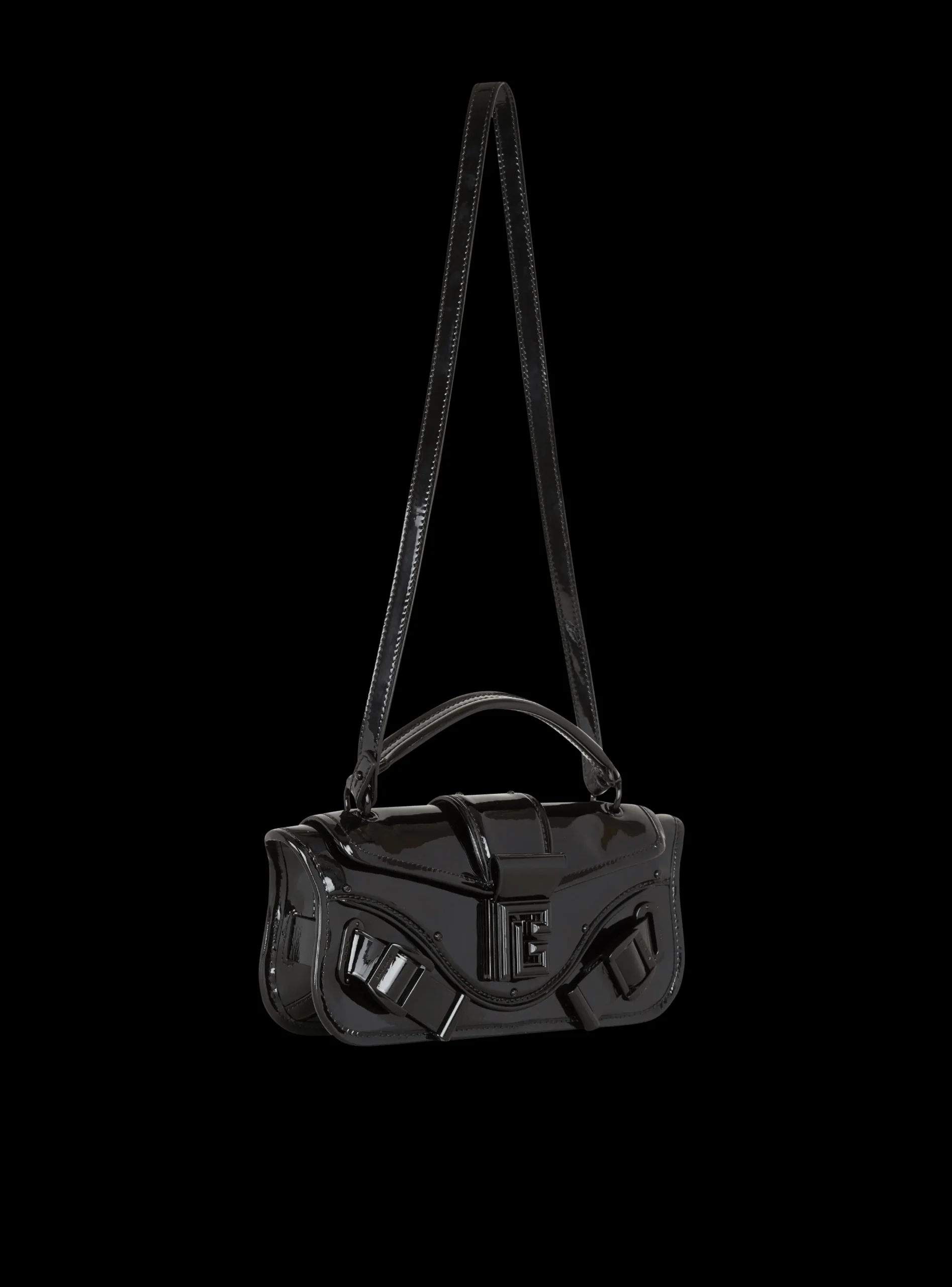 Blaze Pouch In Patent Leather-Balmain Flash Sale