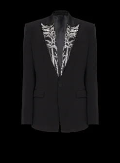 Blazer With Embroidered Bamboo Collar-Balmain Best