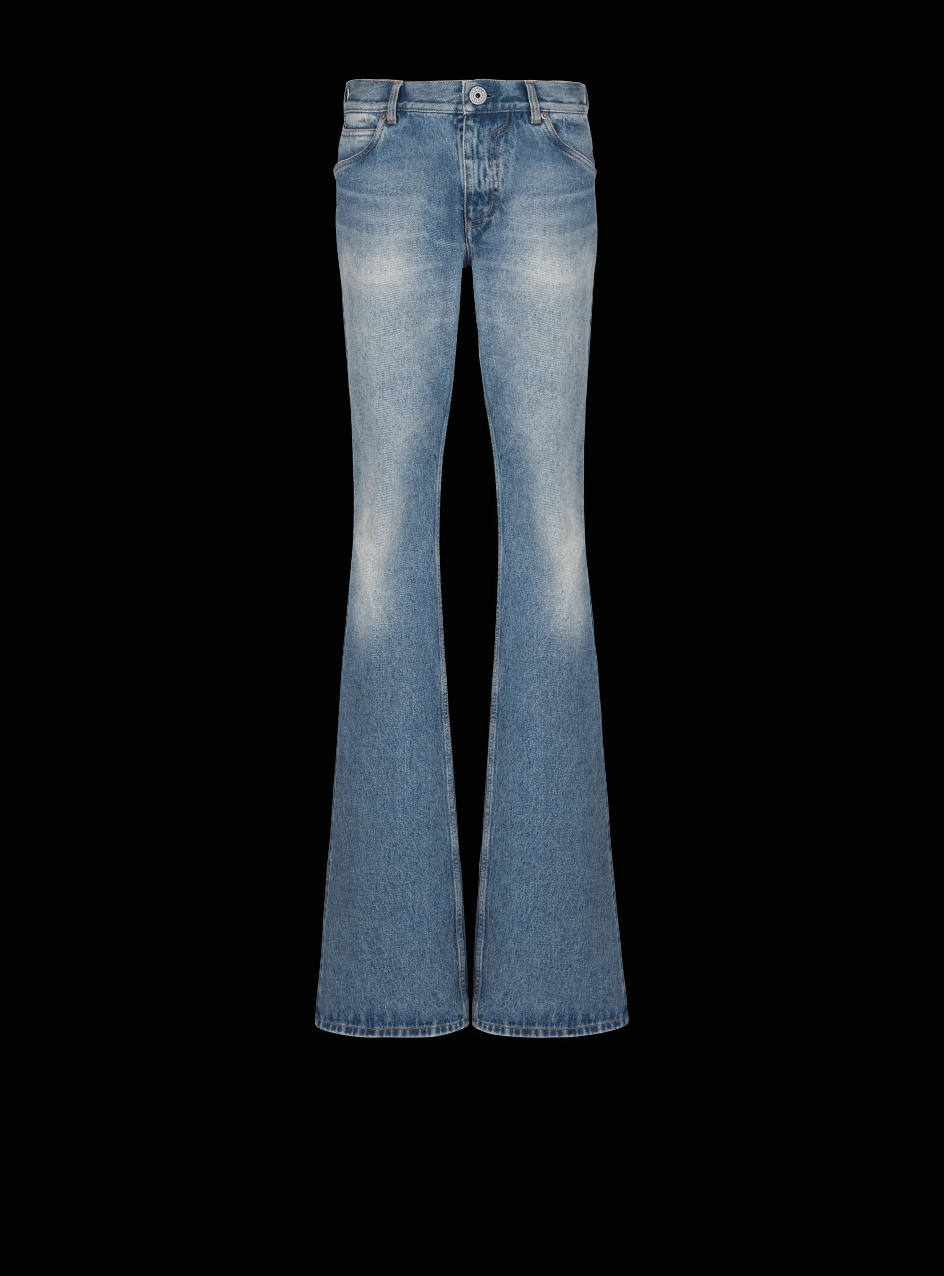 Wash Vintage Denim Jeans-Balmain Store