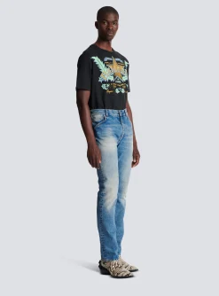 Wash Vintage Denim Jeans-Balmain New