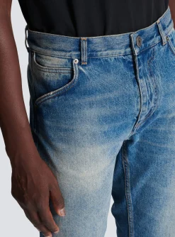 Wash Vintage Denim Jeans-Balmain New