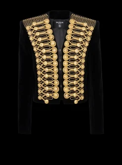 Brandenburg Jacket With Embroidery-Balmain Shop