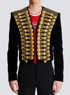 Brandenburg Jacket With Embroidery-Balmain Shop