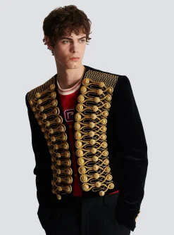 Brandenburg Jacket With Embroidery-Balmain Shop