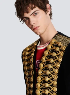 Brandenburg Jacket With Embroidery-Balmain Shop