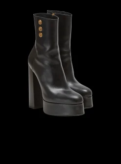 Brune Leather Ankle Boots-Balmain Online