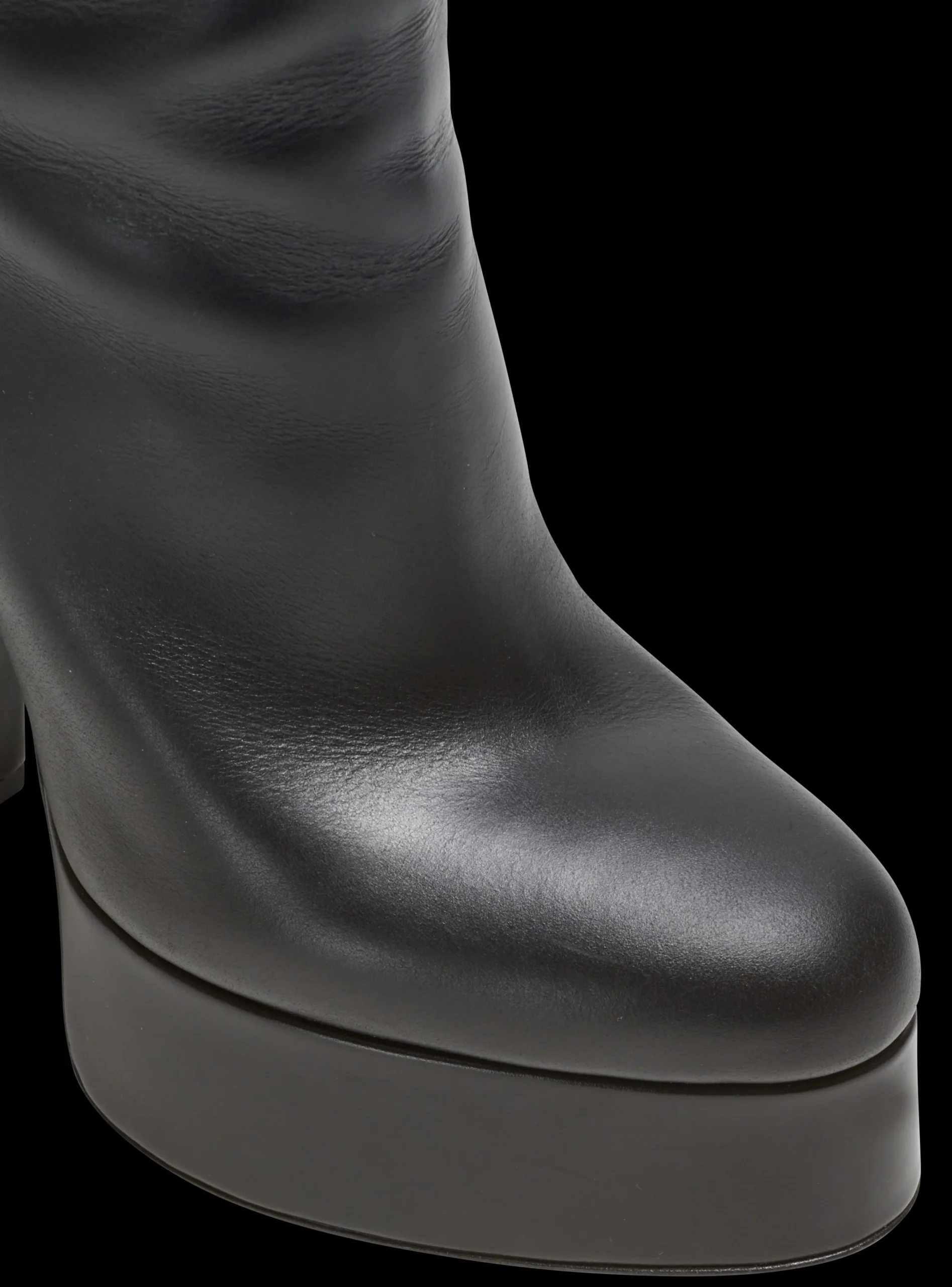 Brune Leather Ankle Boots-Balmain Online