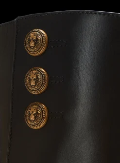 Brune Leather Ankle Boots-Balmain Online