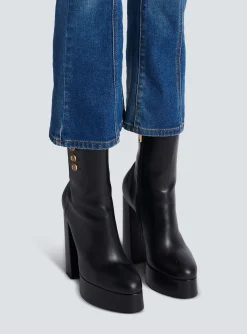 Brune Leather Ankle Boots-Balmain Online