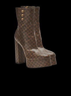 Brune Mini Monogram Boots-Balmain Outlet