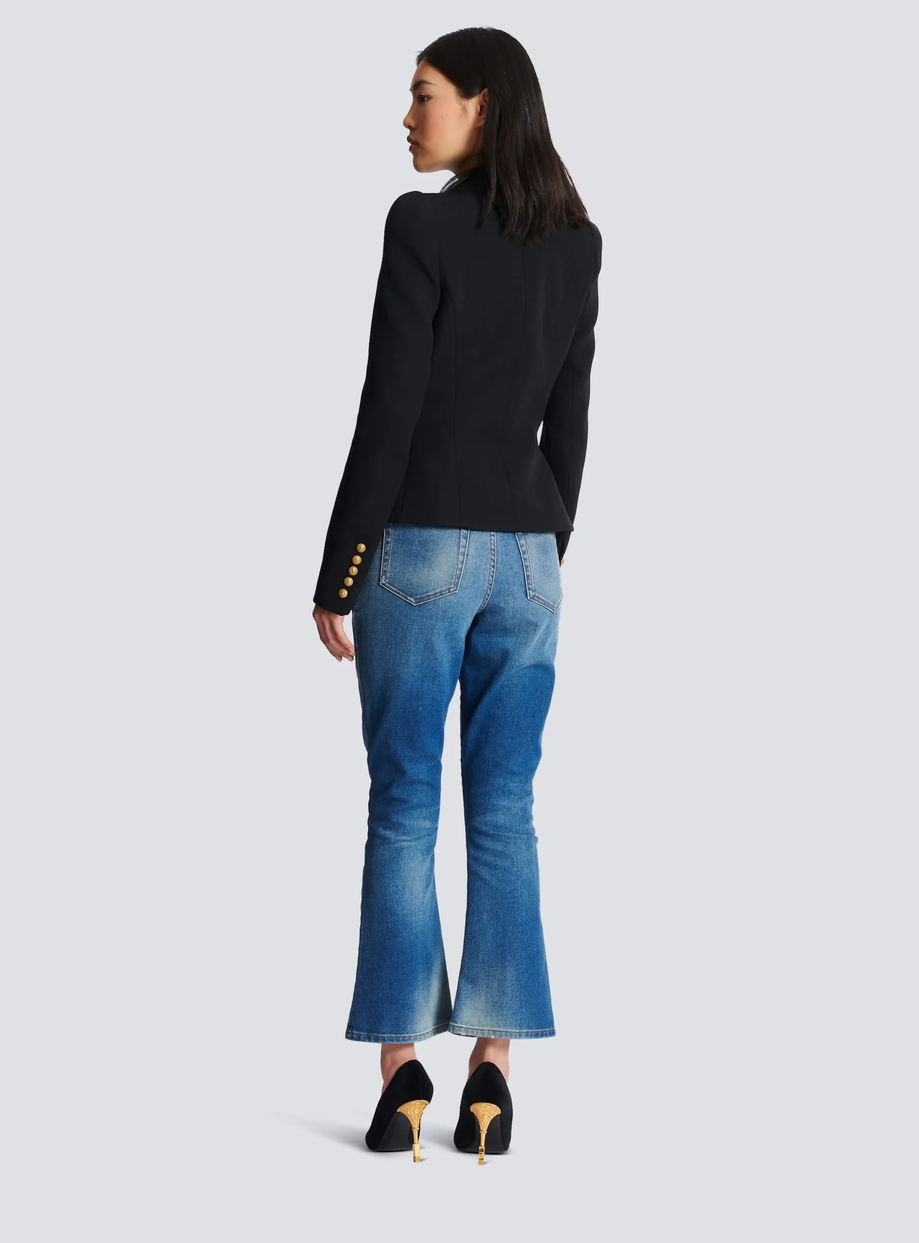 8-button Cinched-waist Jacket-Balmain Hot
