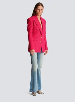 2-button Cinched-waist Jacket-Balmain Sale