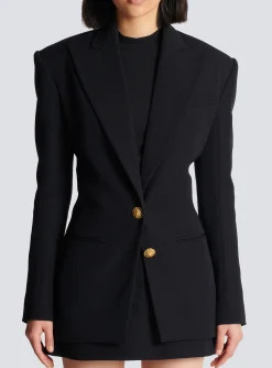 2-button Cinched-waist Jacket-Balmain Outlet
