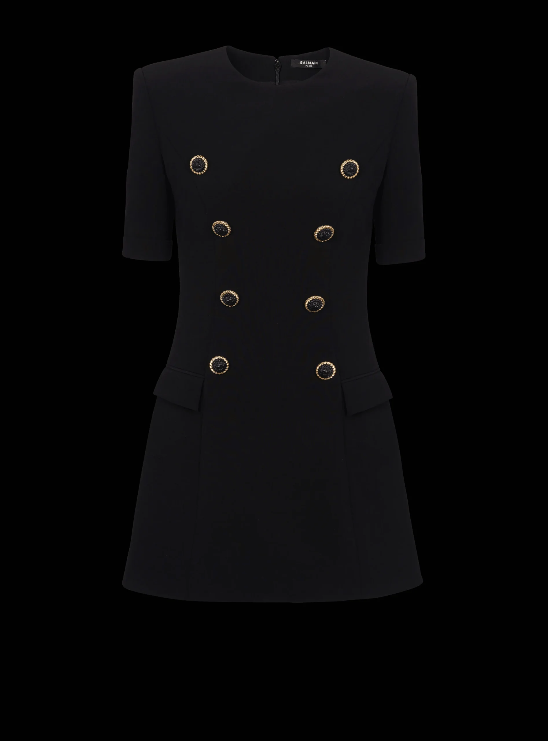 8-button Crepe Dress-Balmain Hot