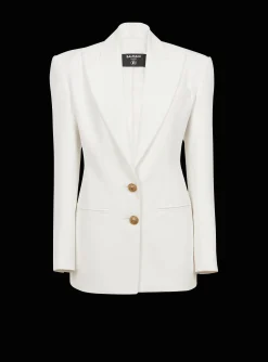 2-button Crepe Jacket-Balmain Store