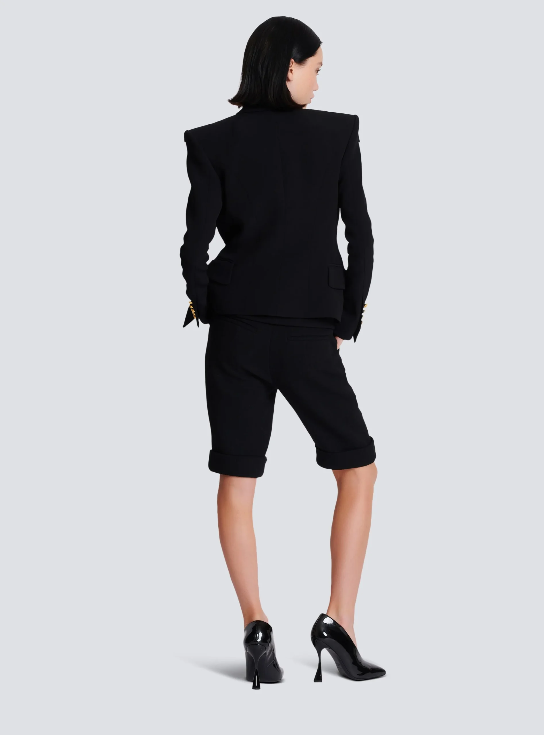 1-button Crepe Jacket-Balmain Flash Sale