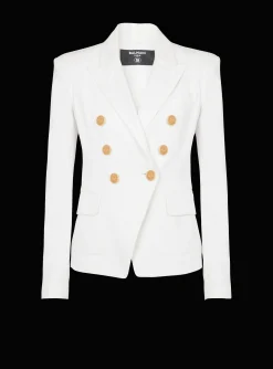 6-button Denim Jacket-Balmain Clearance