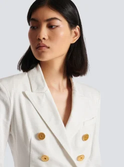 6-button Denim Jacket-Balmain Clearance