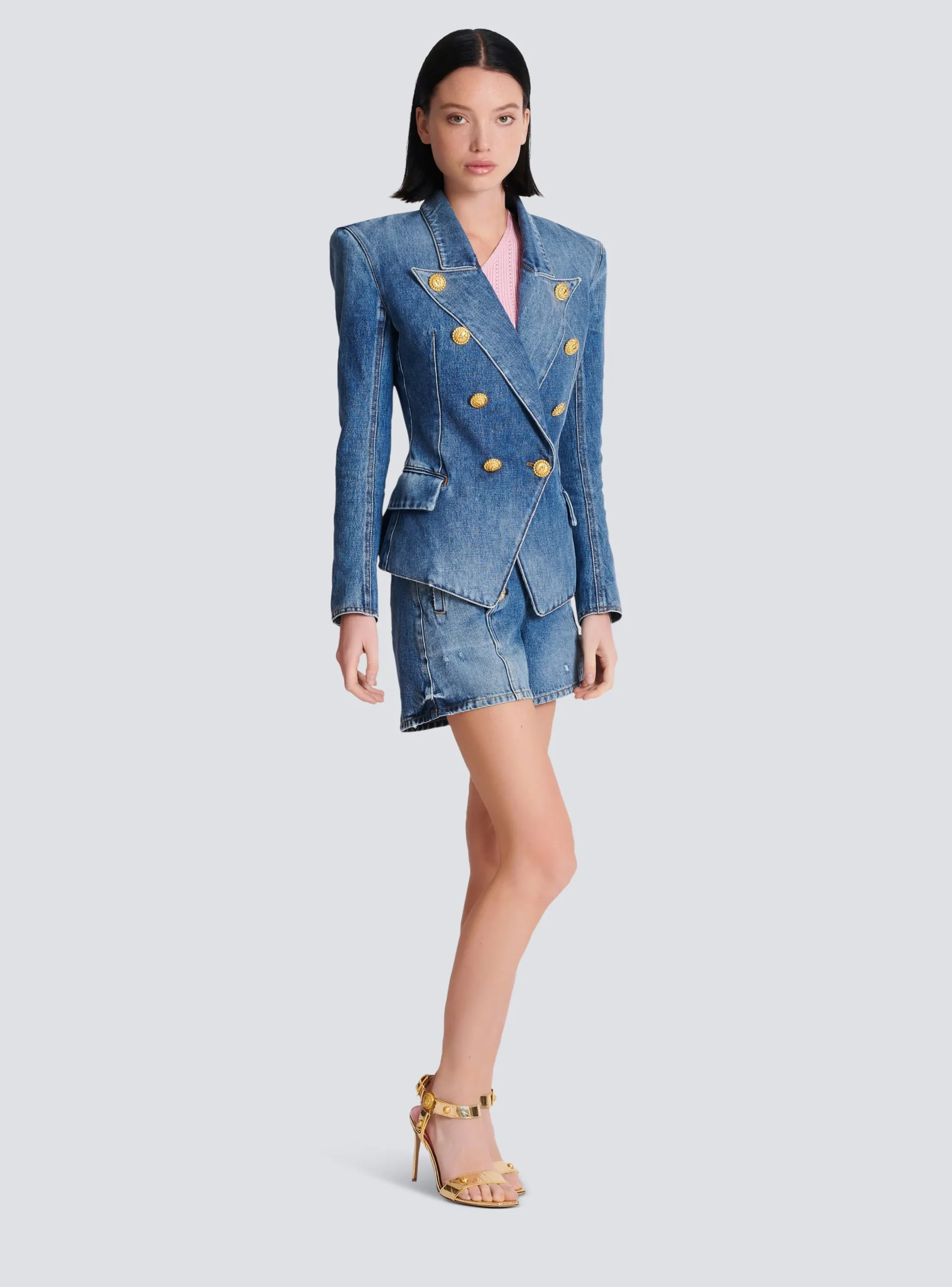8-button Denim Jacket-Balmain New