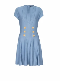 6-button Knit Dress-Balmain Clearance