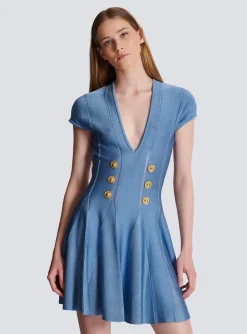 6-button Knit Dress-Balmain Clearance