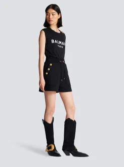 6-button Knit Shorts-Balmain Flash Sale