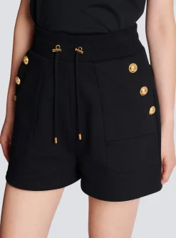 6-button Knit Shorts-Balmain Flash Sale