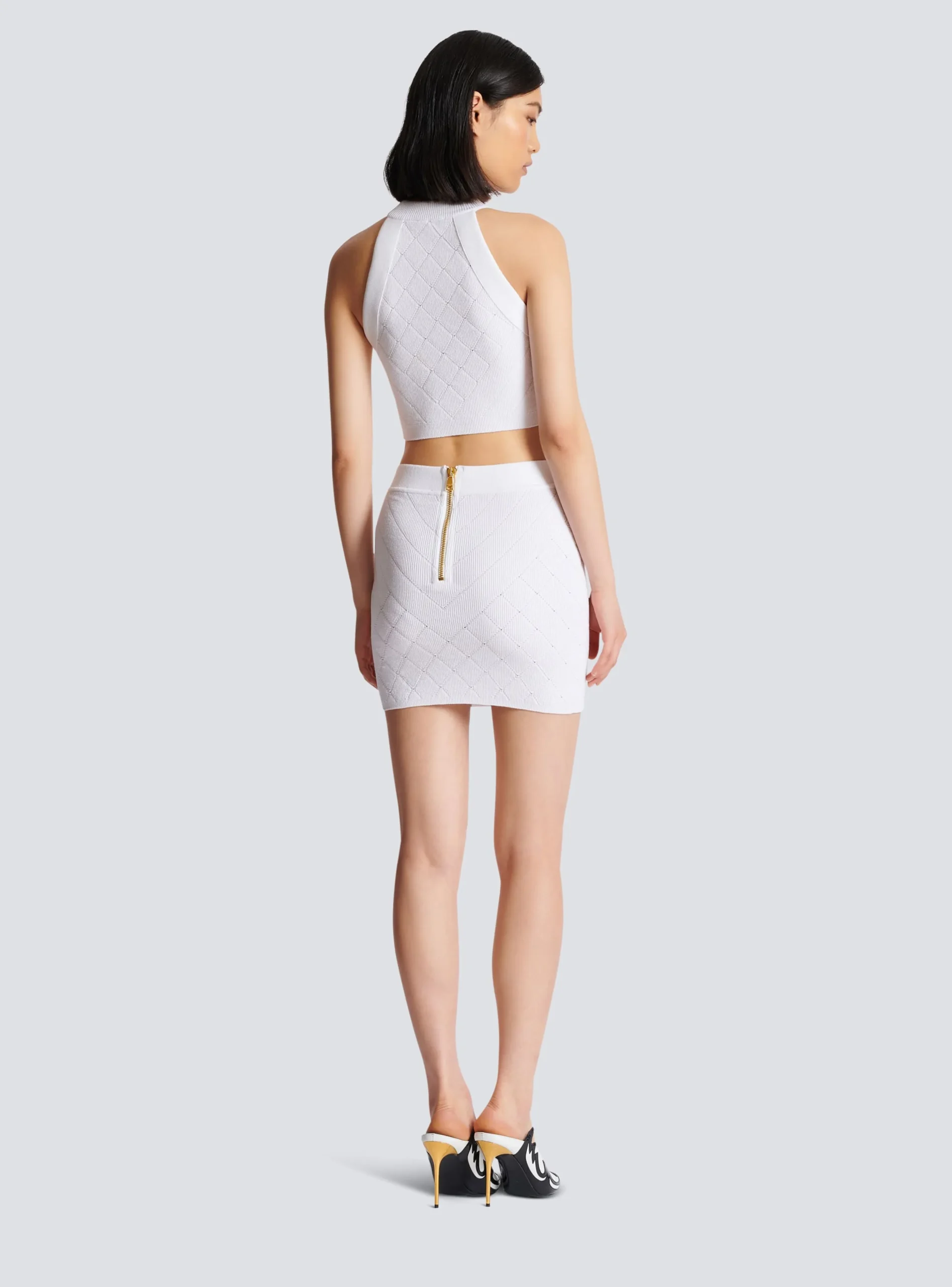 6-button Knit Skirt-Balmain Fashion