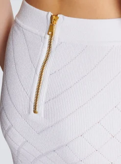 6-button Knit Skirt-Balmain Fashion