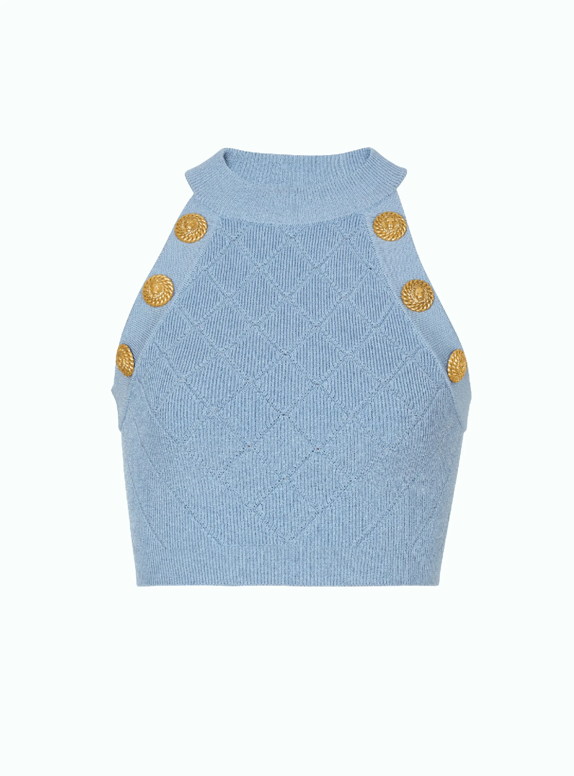 6-button Knit Tank Top-Balmain Best