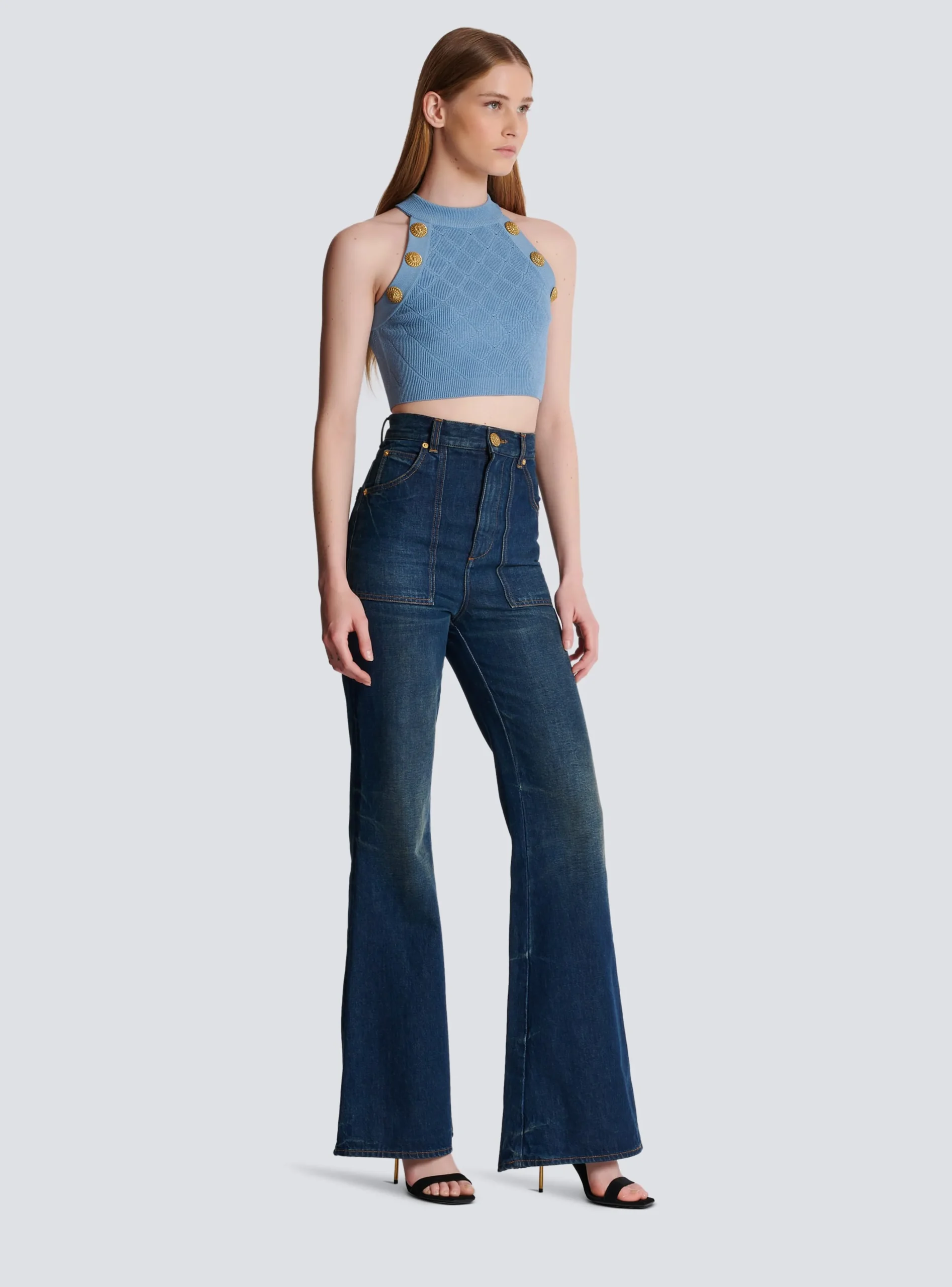 6-button Knit Tank Top-Balmain Best