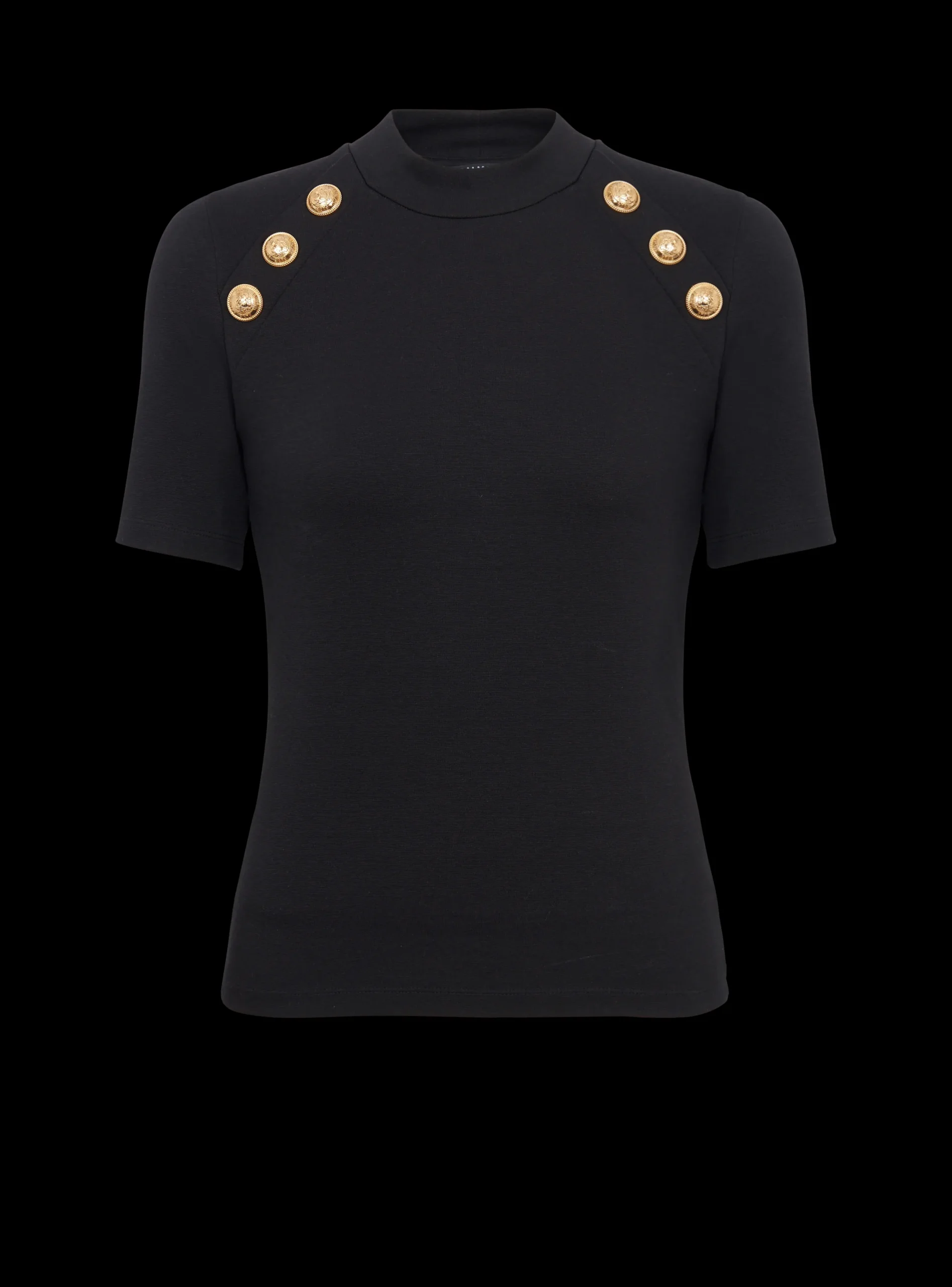 6-button Knit T-shirt-Balmain New